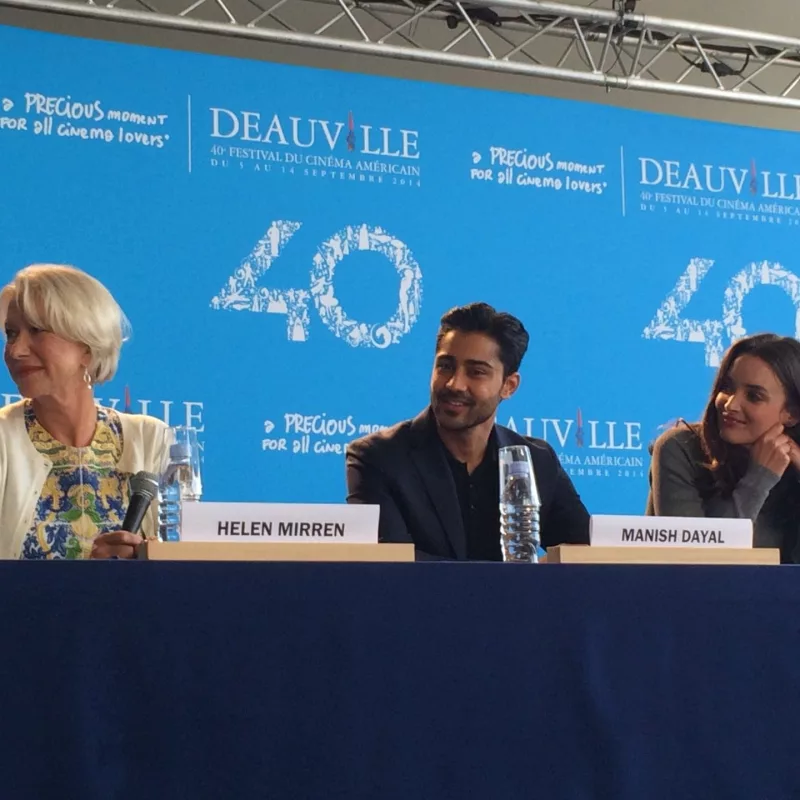 Miss Bobby_Helen_Mirren, Manish_Dayal, Charlotte_Lebon, conférence de presse